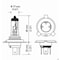 Hella Bulb 9003/Hb2 12V 60/55W P43T T4.6 Sb Running Light, 9003Sb 9003SB - alternate 1